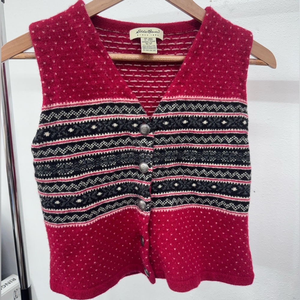 Eddie Bauer wool vest